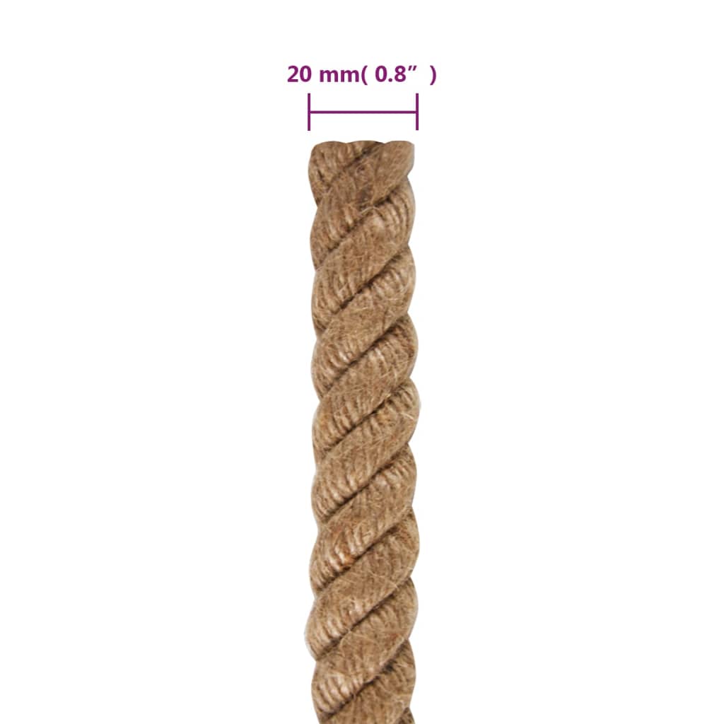 Uže od jute dužina 25 m debljina 20 mm