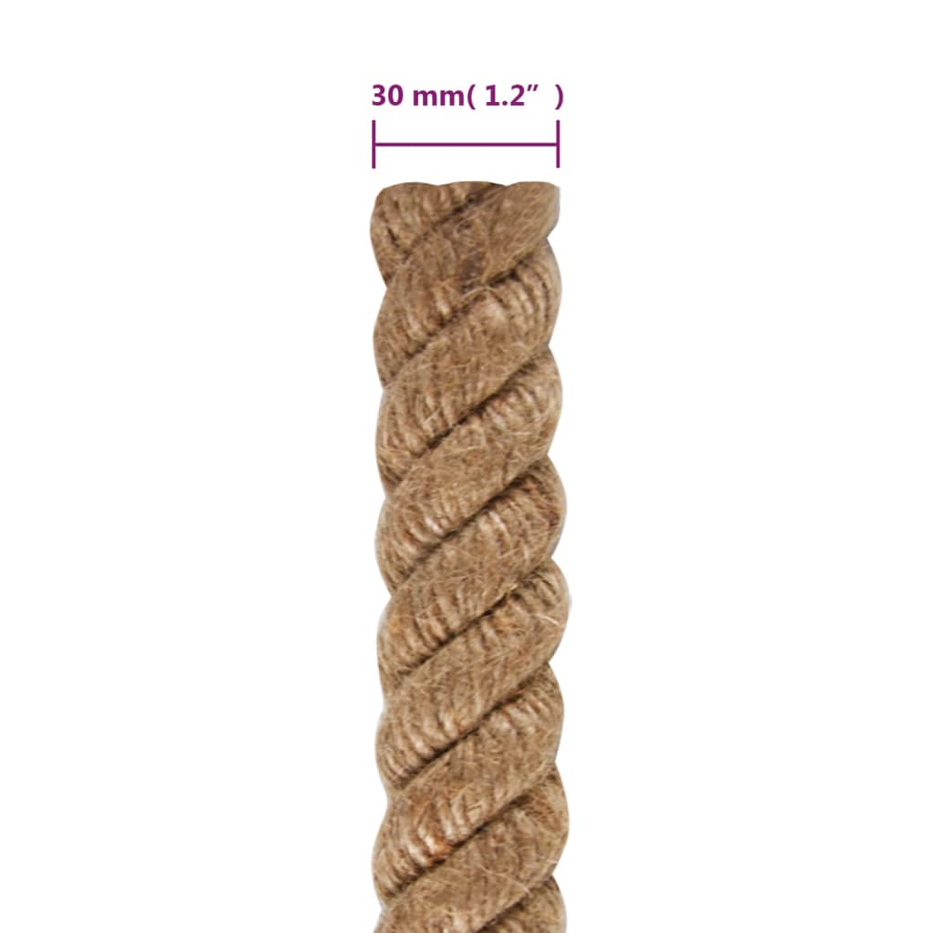 Uže od jute dužina 10 m debljina 30 mm