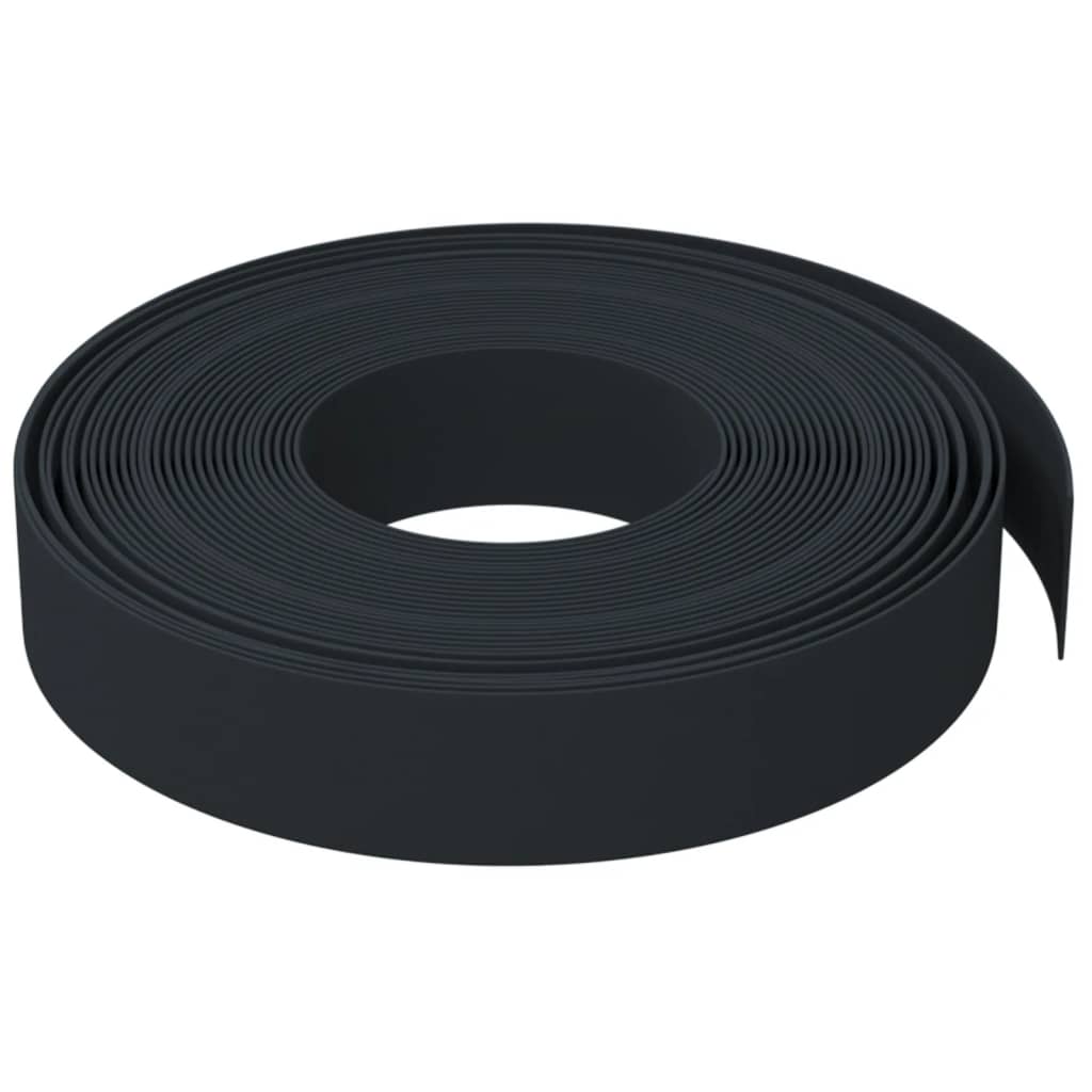 Vrtna ivica crna 10 m 10 cm od polietilena