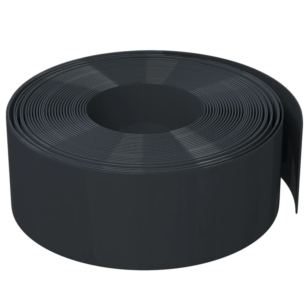 Vrtna ivica crna 10 m 20 cm od polietilena