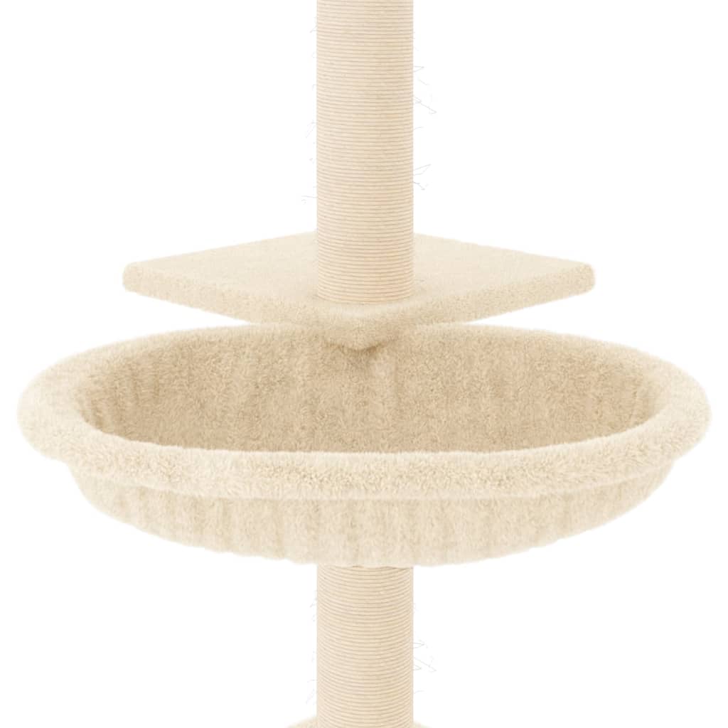 Penjalica za mačke sa stupovima za grebanje krem 72 cm