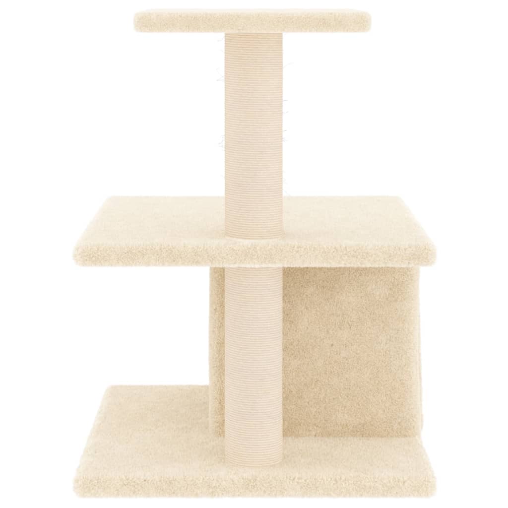 Penjalica za mačke sa stupovima za grebanje krem 48 cm