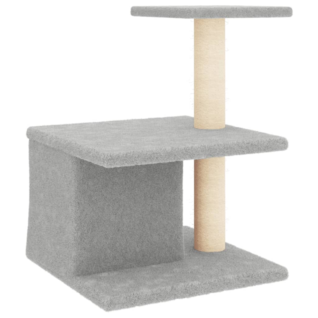 Penjalica za mačke sa stupovima za grebanje svjetlosiva 48 cm