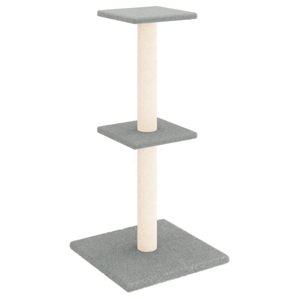 Penjalica za mačke sa stupovima za grebanje svjetlosiva 73 cm