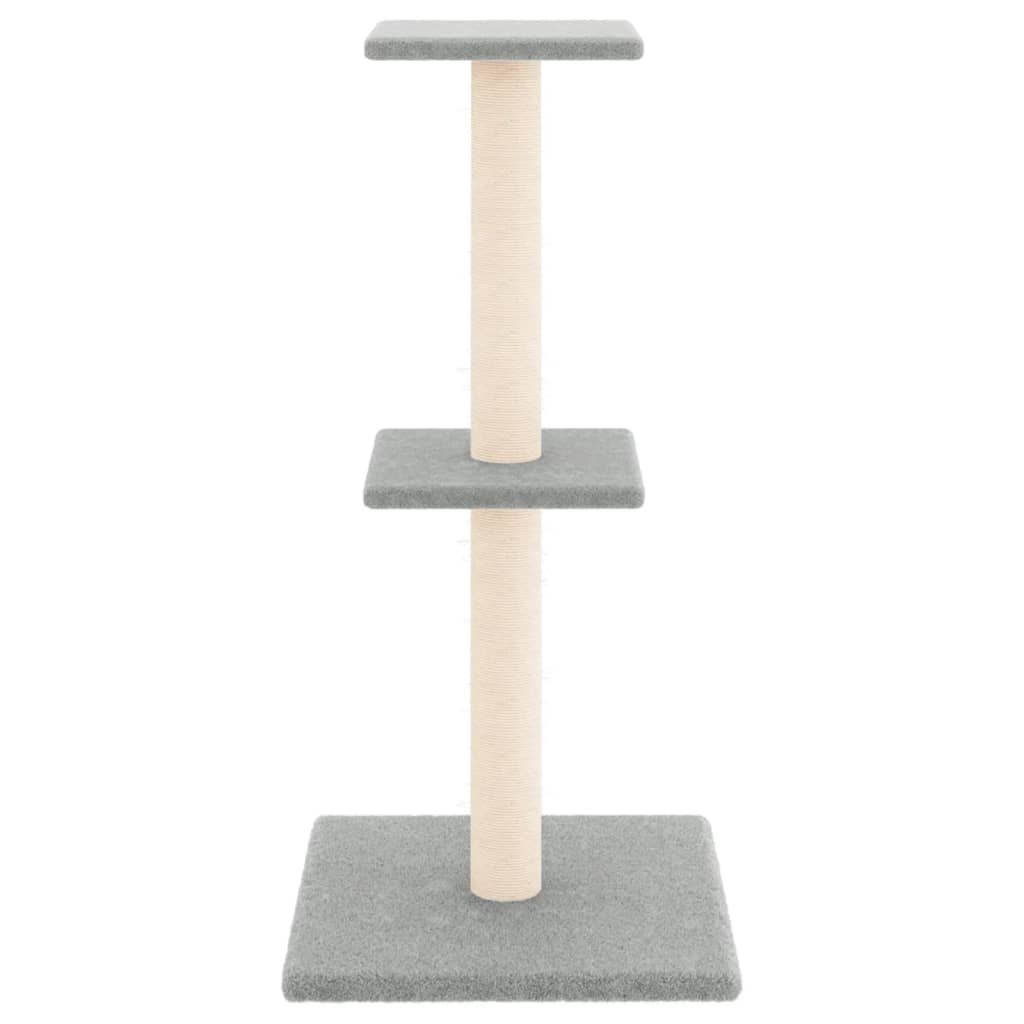 Penjalica za mačke sa stupovima za grebanje svjetlosiva 73 cm