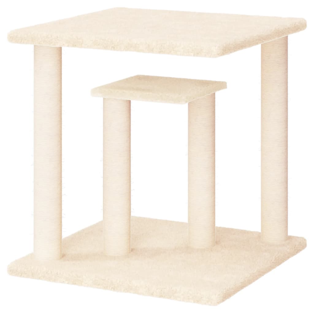 Grebalica za mačke s platformama krem 50 cm
