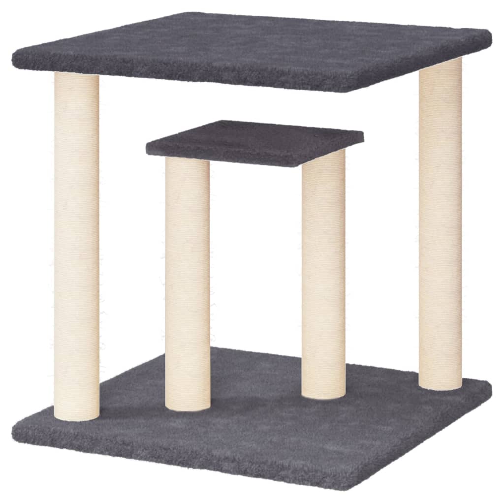 Grebalica za mačke s platformama tamnosiva 50 cm
