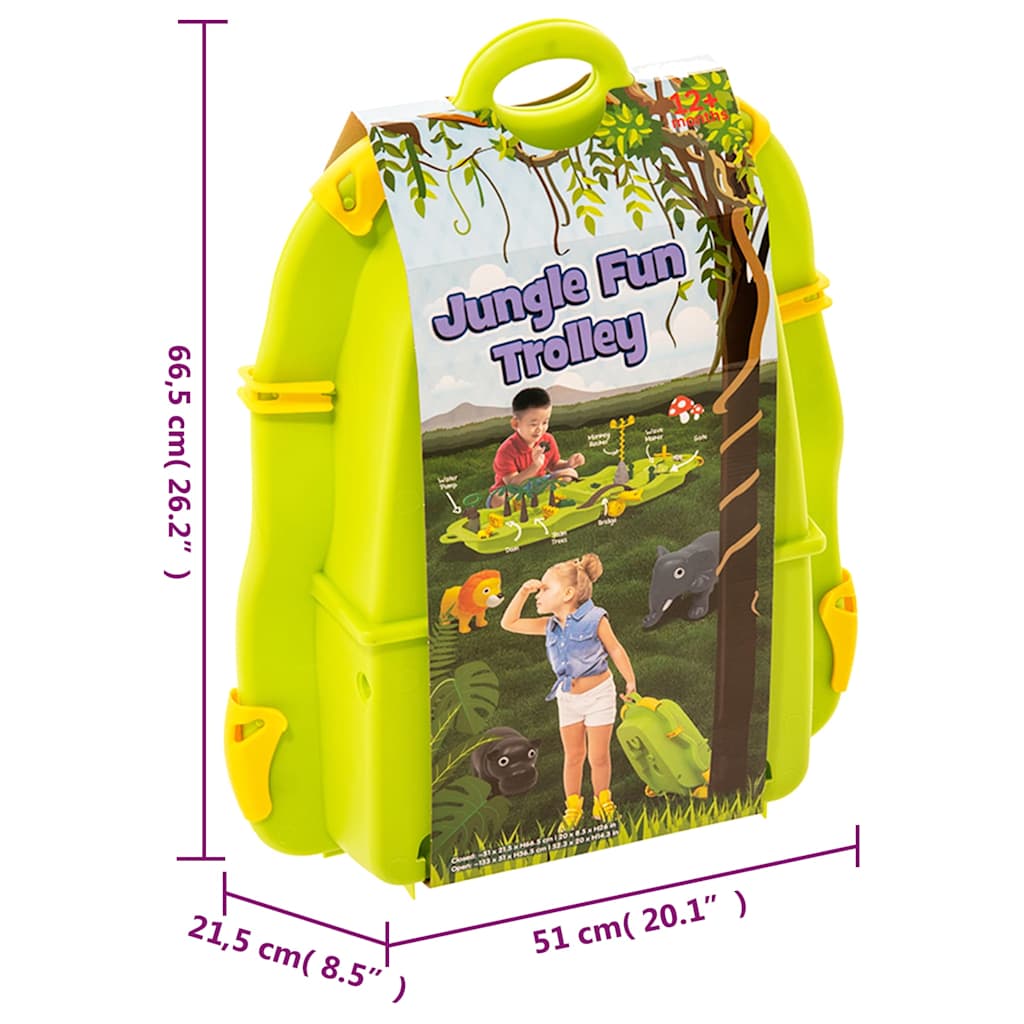 Kolica za vodenu zabavu s džunglom 51 x 21,5 x 66,5 cm PP