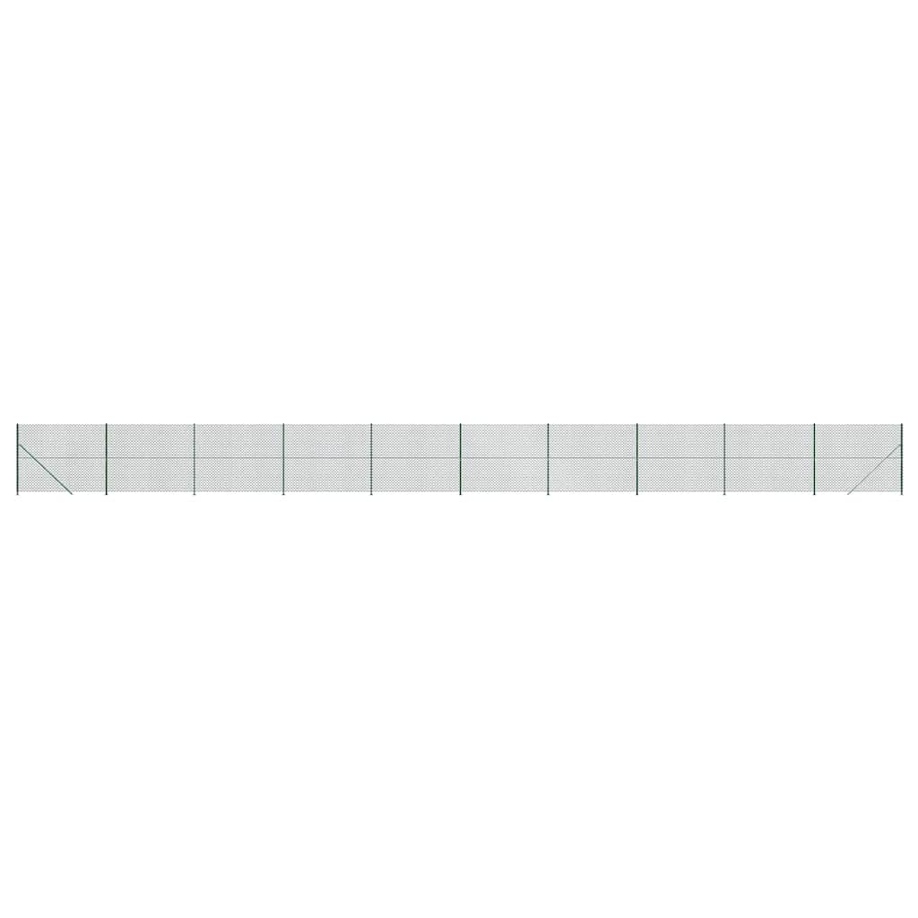 Žičana ograda s prirubnicom zelena 1,8 x 25 m