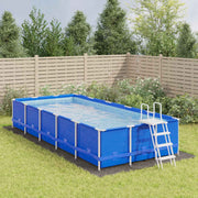 Platno za tlo ispod bazena svjetlosivo 750x370 cm poliesterska