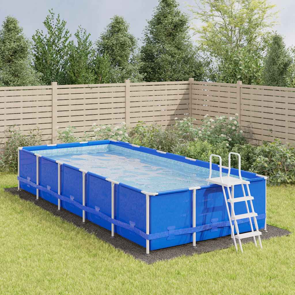 Platno za tlo ispod bazena svjetlosivo 750x370 cm poliesterska