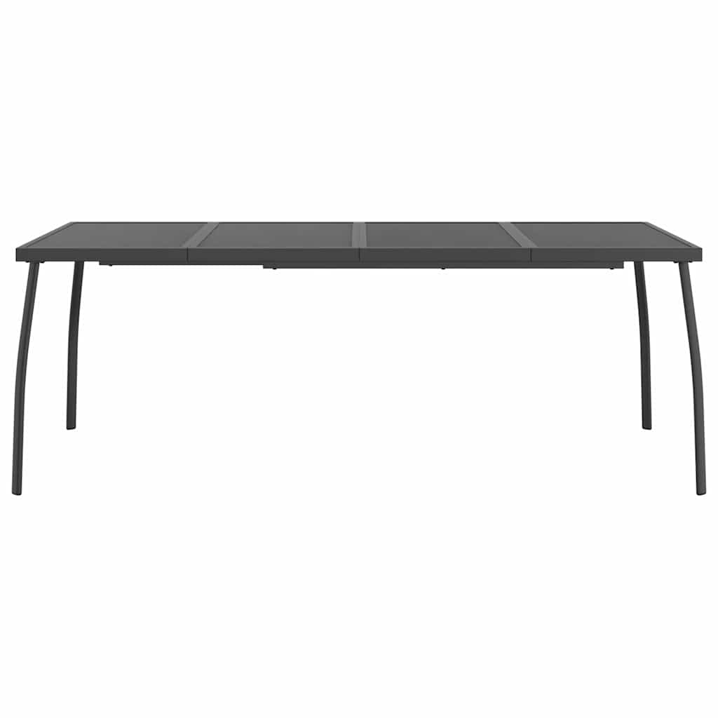 Vrtni stol antracit 200 x 100 x 72 cm od čelične mreže