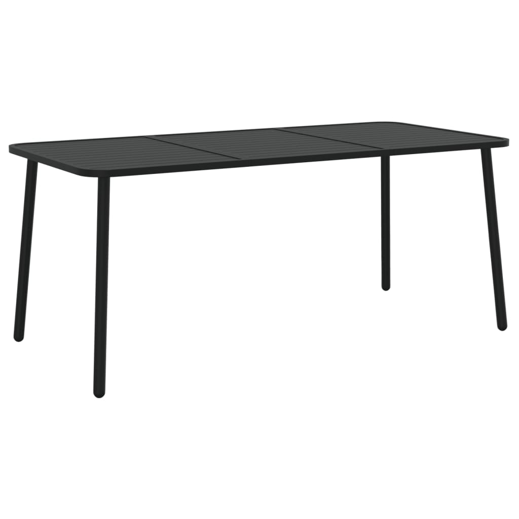 Vrtni stol antracit 165x80x71 cm čelični