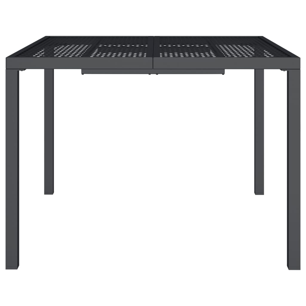Vrtni stol antracit 100x100x72 cm čelični
