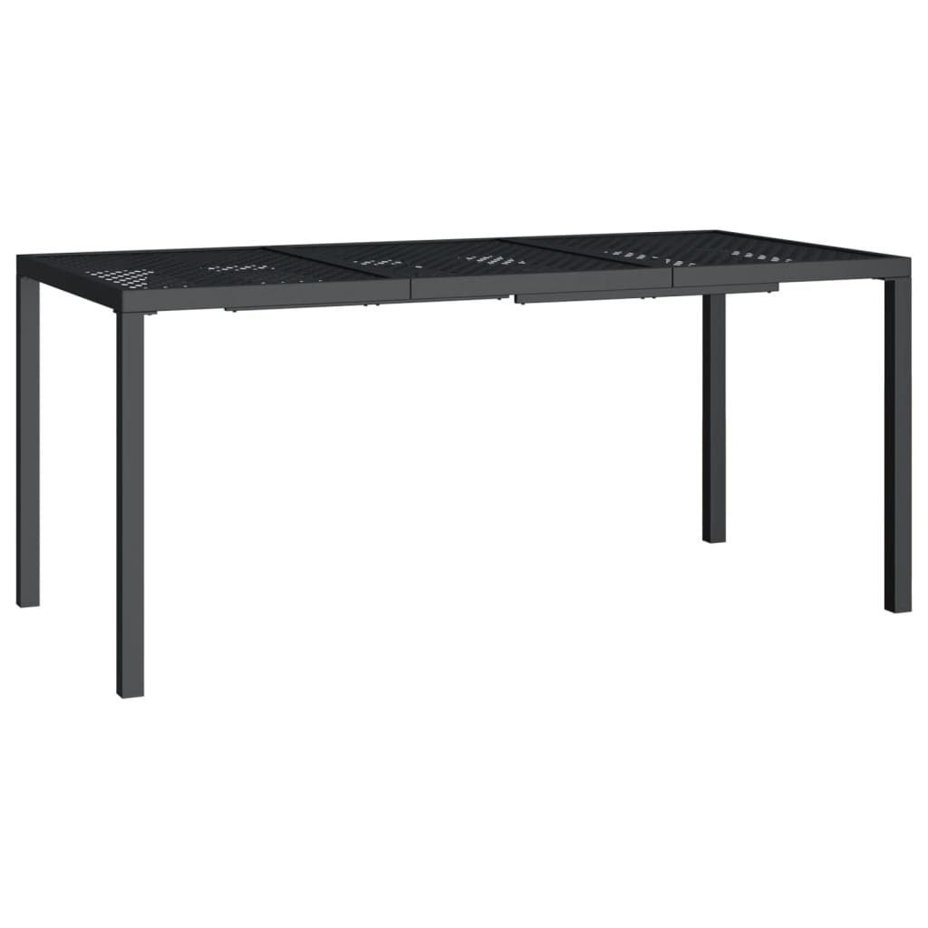 Vrtni stol antracit 165x80x72 cm čelični