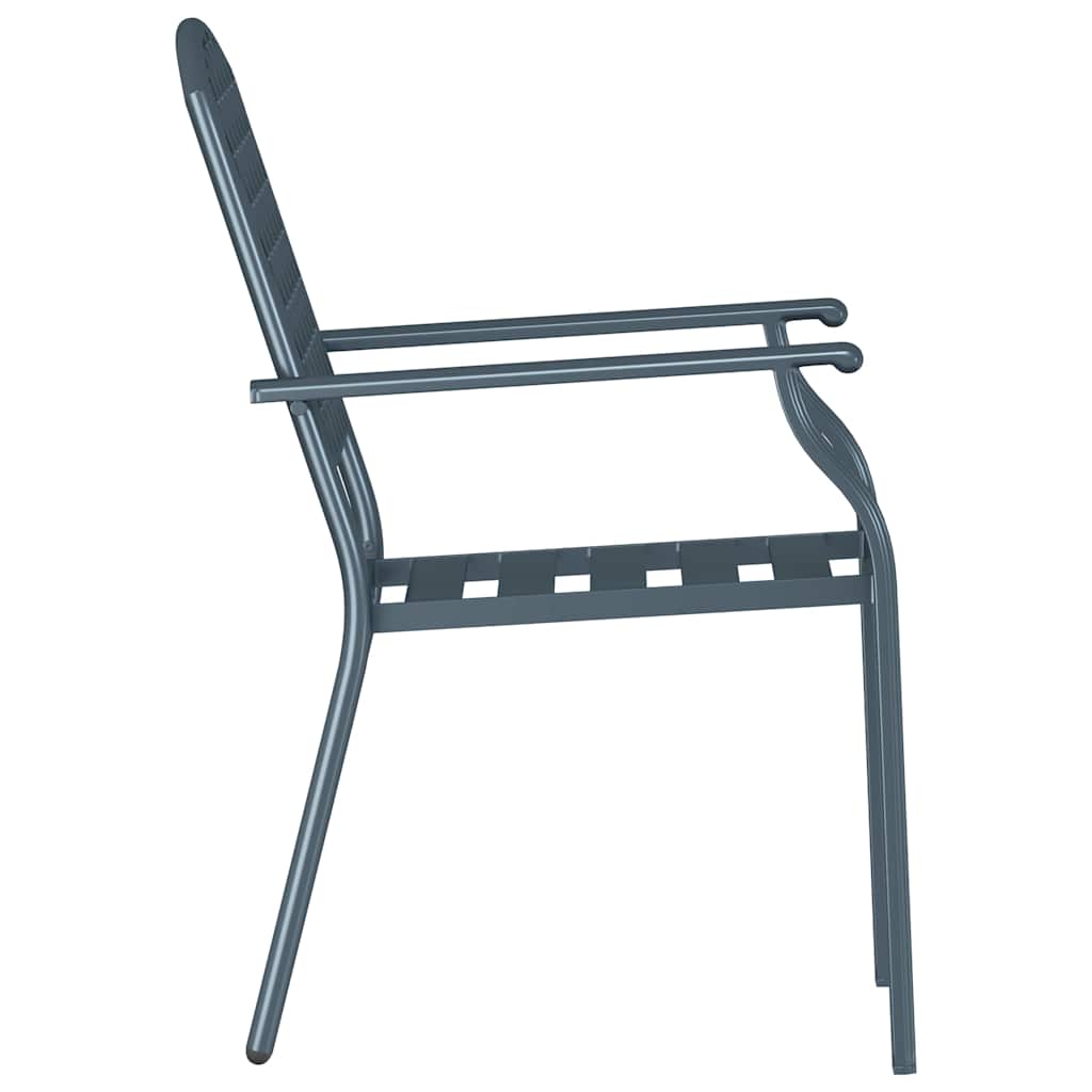 Vrtna stolica 2 pcs Antracit 56 x 65 x 89 cm Čelik
