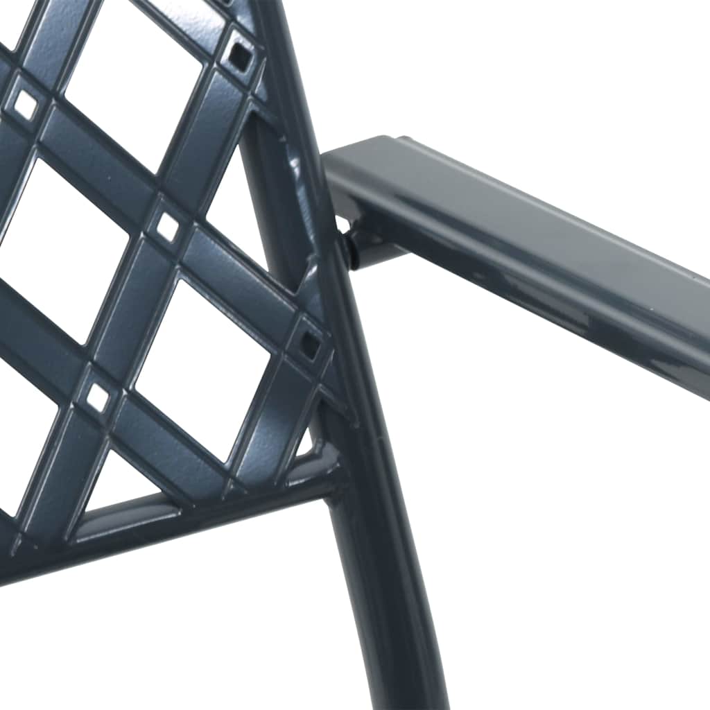 Vrtna stolica 4 pcs Antracit 56 x 65 x 89 cm Čelik
