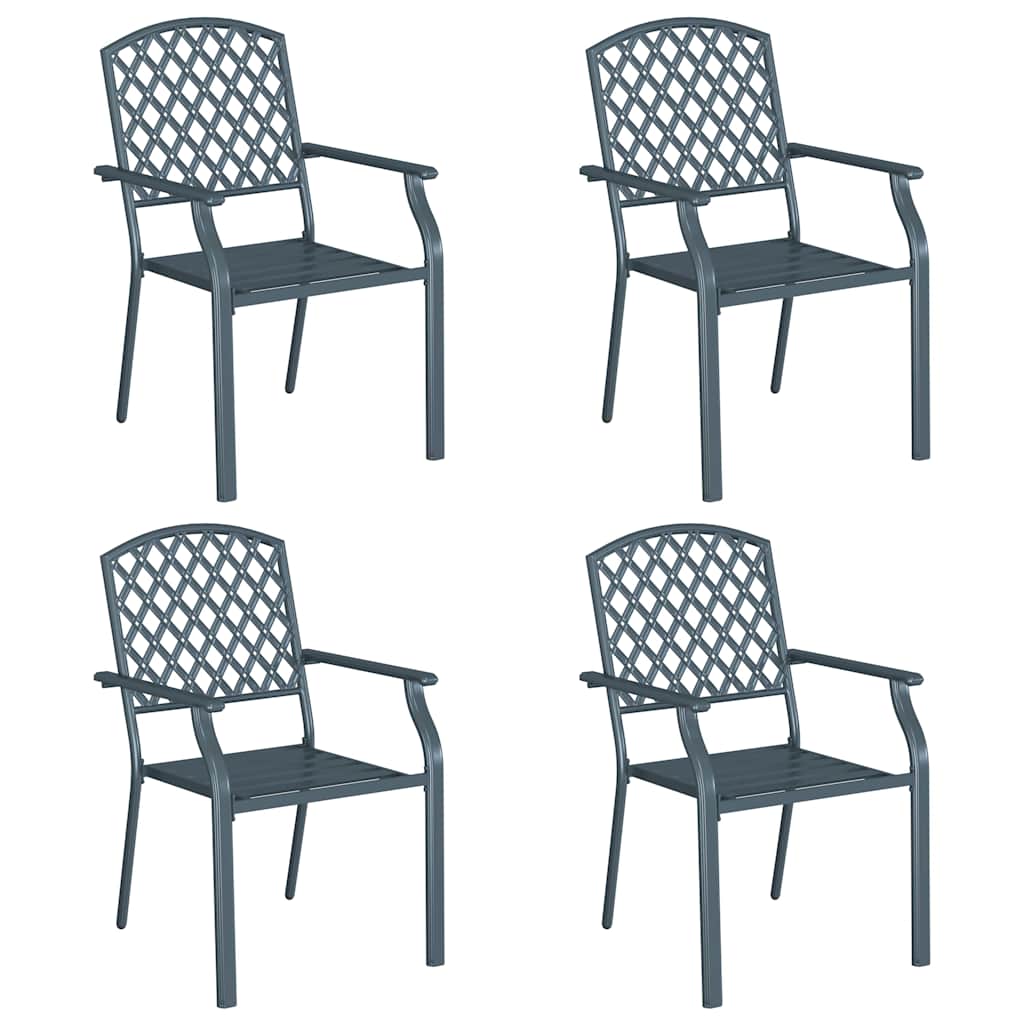Vrtna stolica 4 pcs Antracit 56 x 65 x 89 cm Čelik