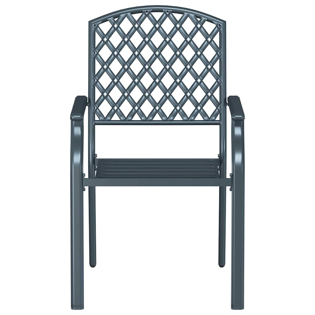 Vrtna stolica 4 pcs Antracit 56 x 65 x 89 cm Čelik