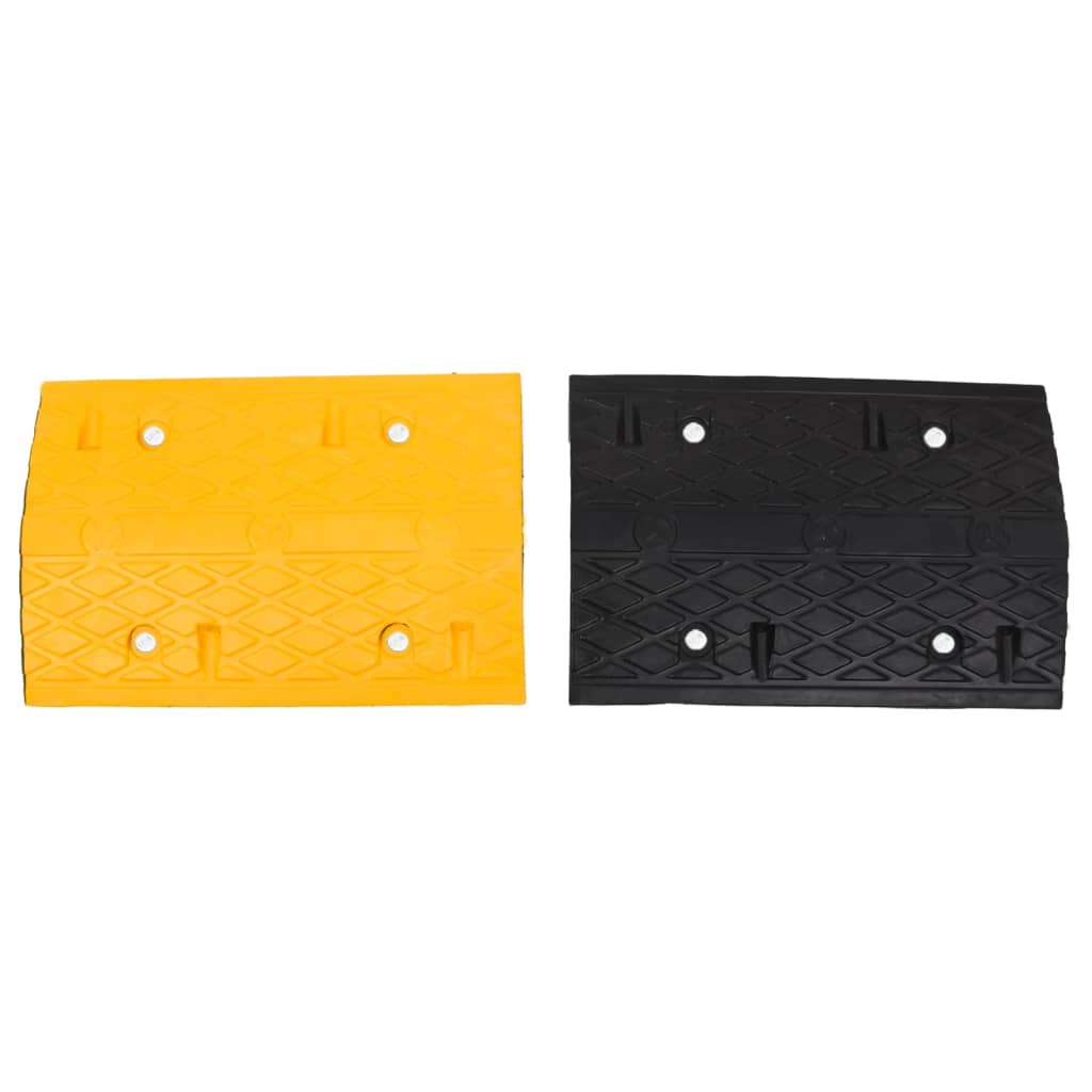 Uspornik 4 kom žuto-crni 97 x 32,5 x 4 cm gumeni