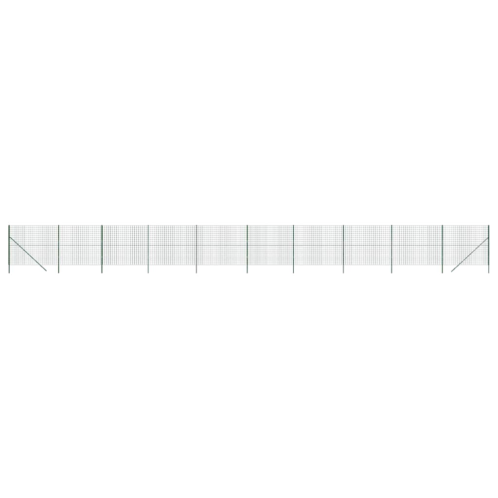 Ograda od žičane mreže zelena 1,8 x 25 m od pocinčanog čelika