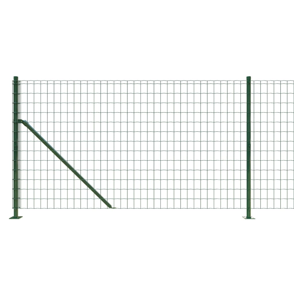 Ograda od žičane mreže s prirubnicom zelena 0,8 x 25 m