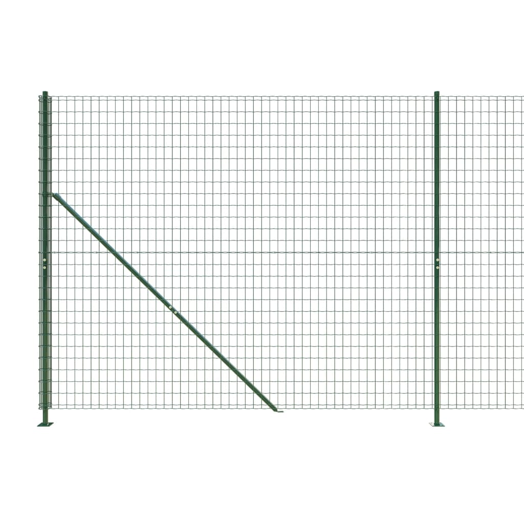 Ograda od žičane mreže s prirubnicom zelena 1,8x25 m