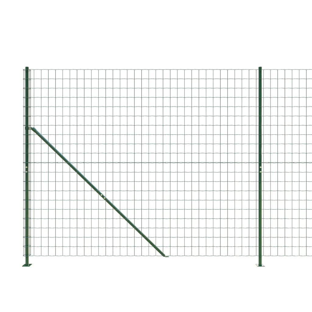 Ograda od žičane mreže s prirubnicom zelena 2,2x10 m