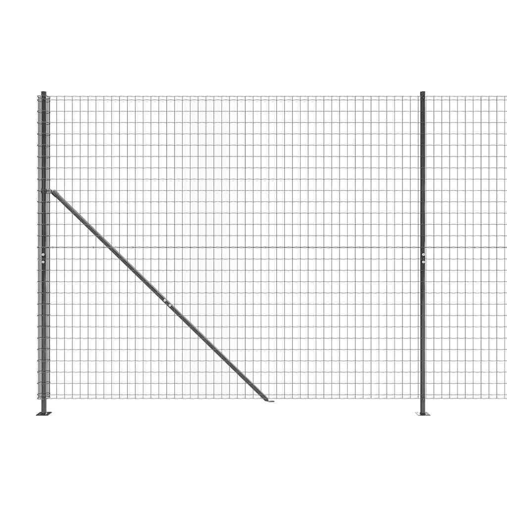 Ograda od žičane mreže s prirubnicom antracit 1,6 x 10 m
