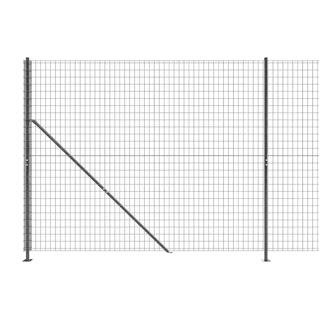 Ograda od žičane mreže s prirubnicom antracit 1,8x10 m