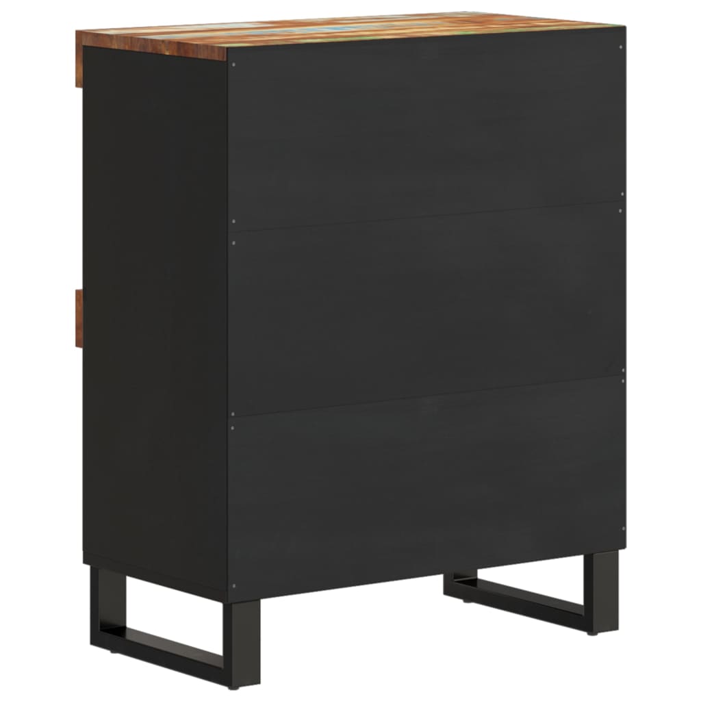Bočni ormarić 60 x 33 x 75 cm od masivnog obnovljenog drva