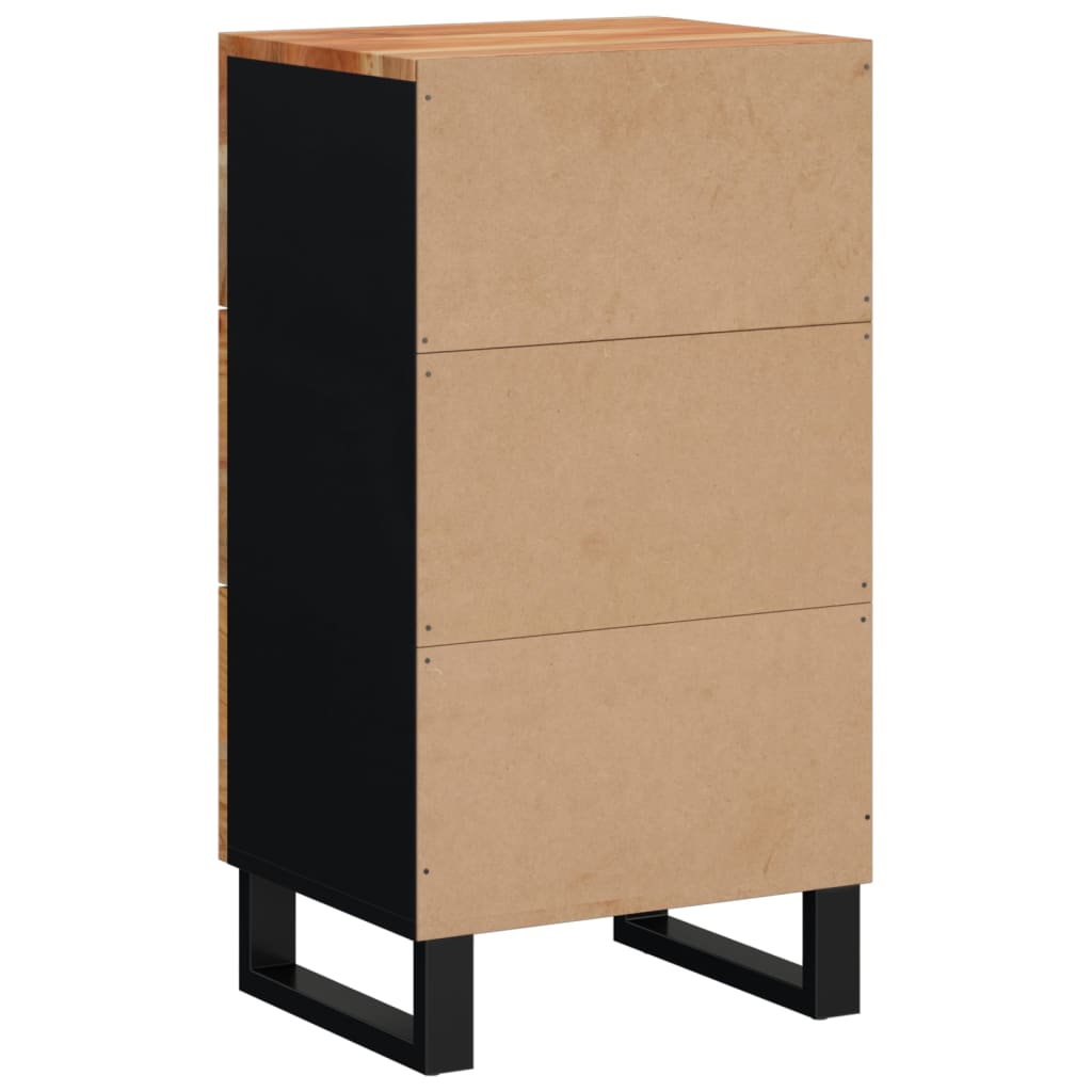 Komoda s 3 ladice 40 x 33,5 x 75 cm od masivnog drva bagrema