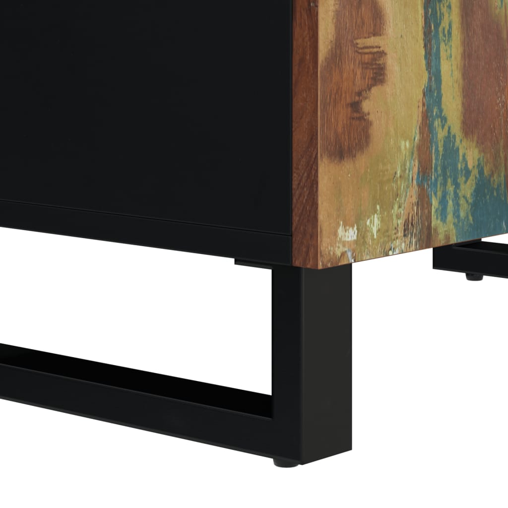 Komoda s 2 vrata 60 x 33 x 75 cm od masivnog obnovljenog drva