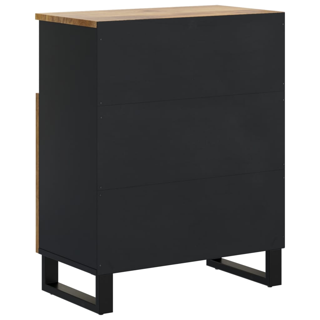 Komoda s 2 vrata 60 x 33 x 75 cm od masivnog drva manga