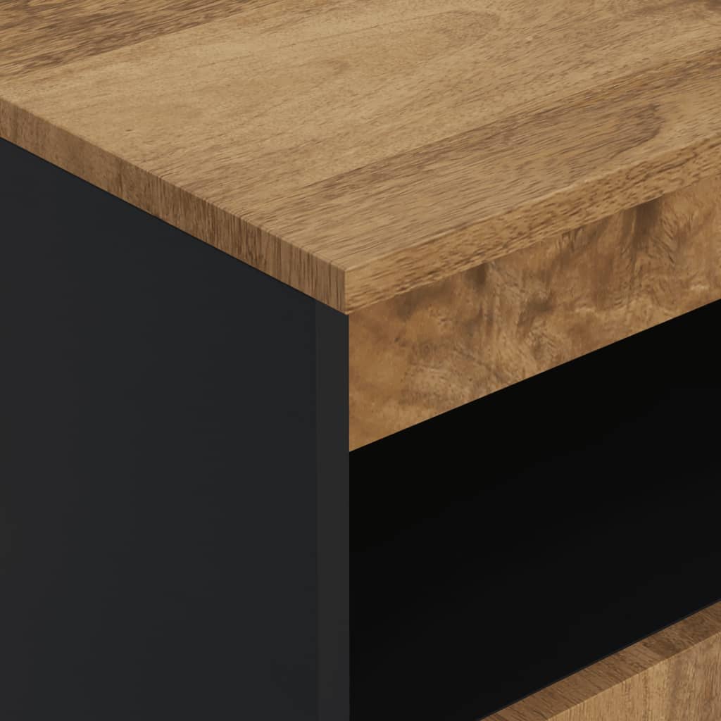 Komoda s 2 vrata 60 x 33 x 75 cm od masivnog drva manga