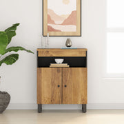 Komoda s 2 vrata 60 x 33 x 75 cm od masivnog drva manga