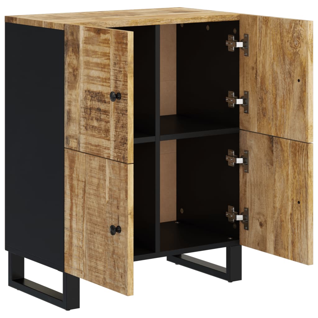 Komoda s 4 vrata 60 x 33 x 75 cm od masivnog drva manga