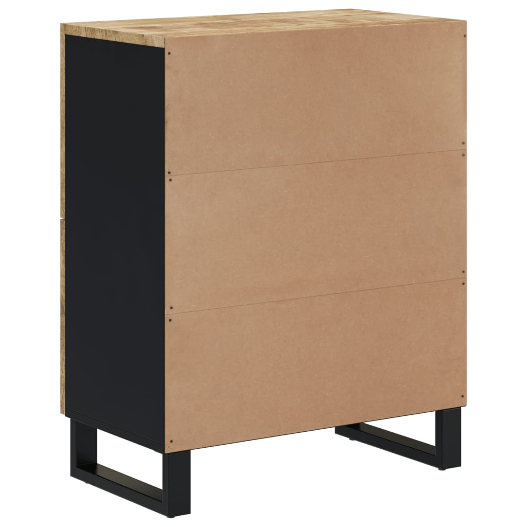 Komoda s 4 vrata 60 x 33 x 75 cm od masivnog drva manga