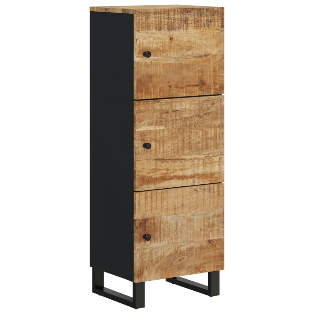 Visoka komoda s 3 vrata 40x33x110 cm od drva manga i željeza