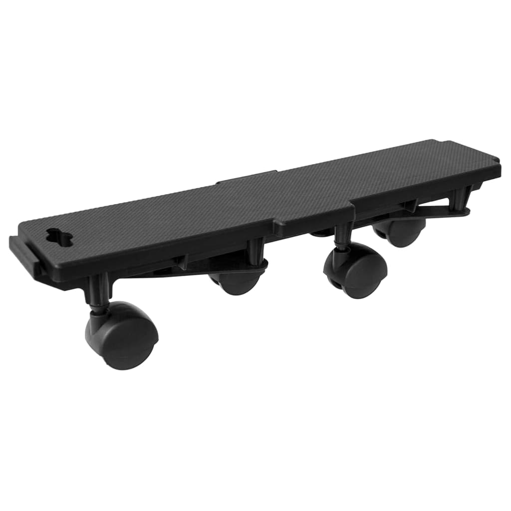 Kolica s 4 kotača 6 kom crna od polipropilena 170 kg