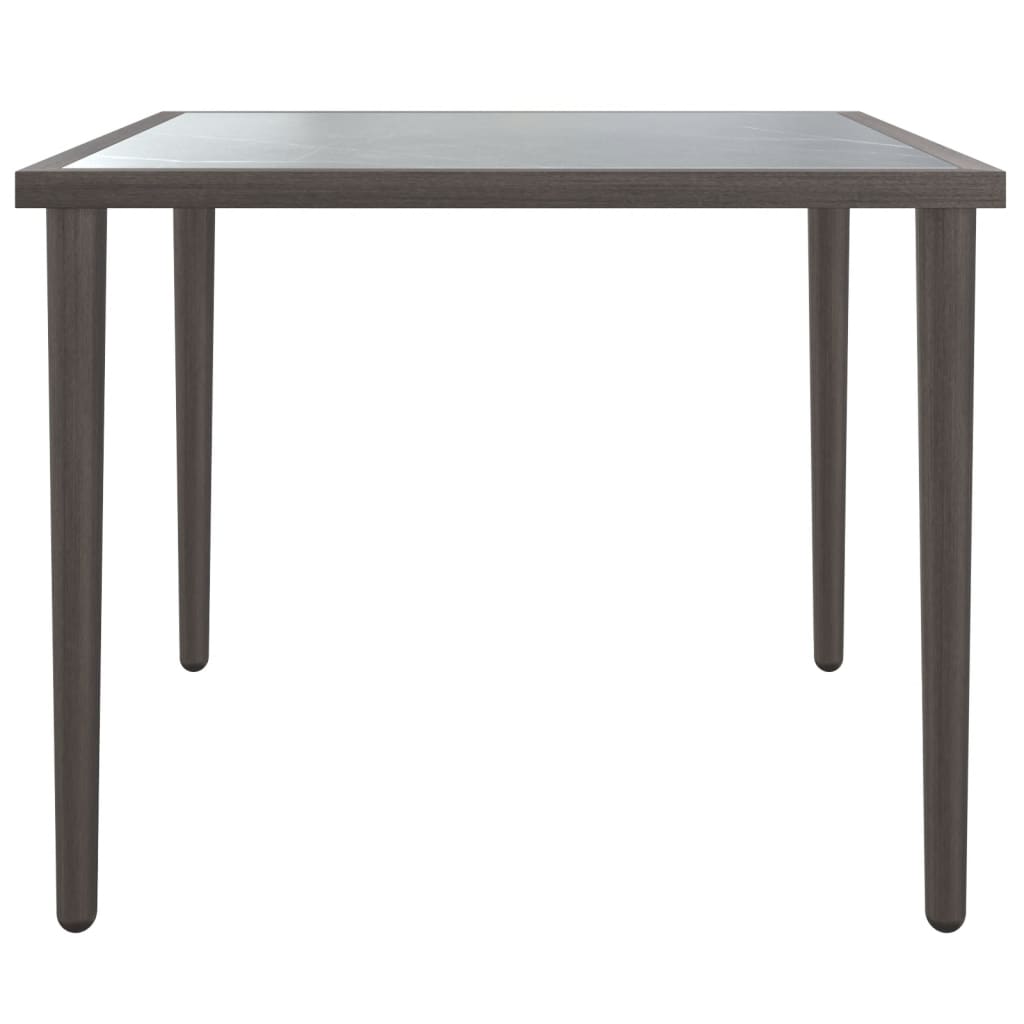 Vrtni stol sivi 48 x 48 x 37 cm čelični