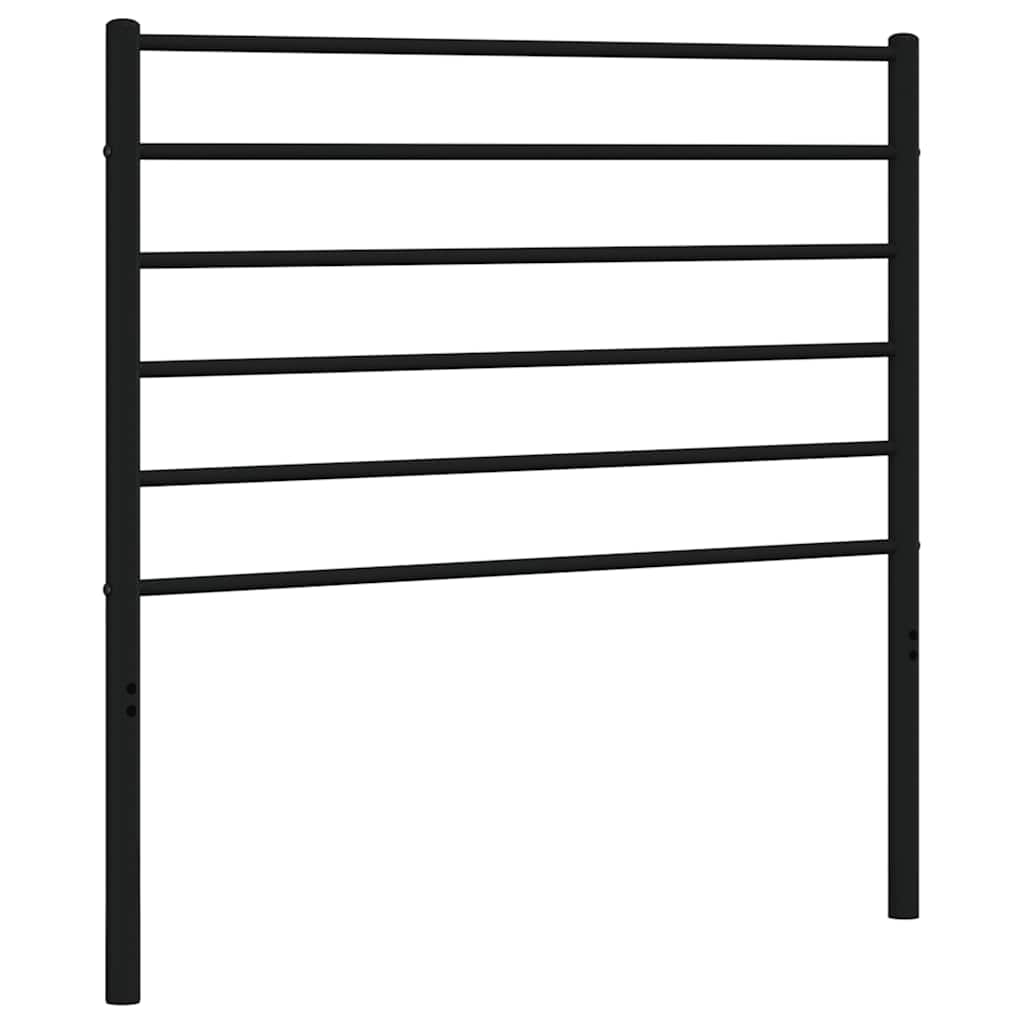 Metalno zamjensko uzglavlje crno 107 cm