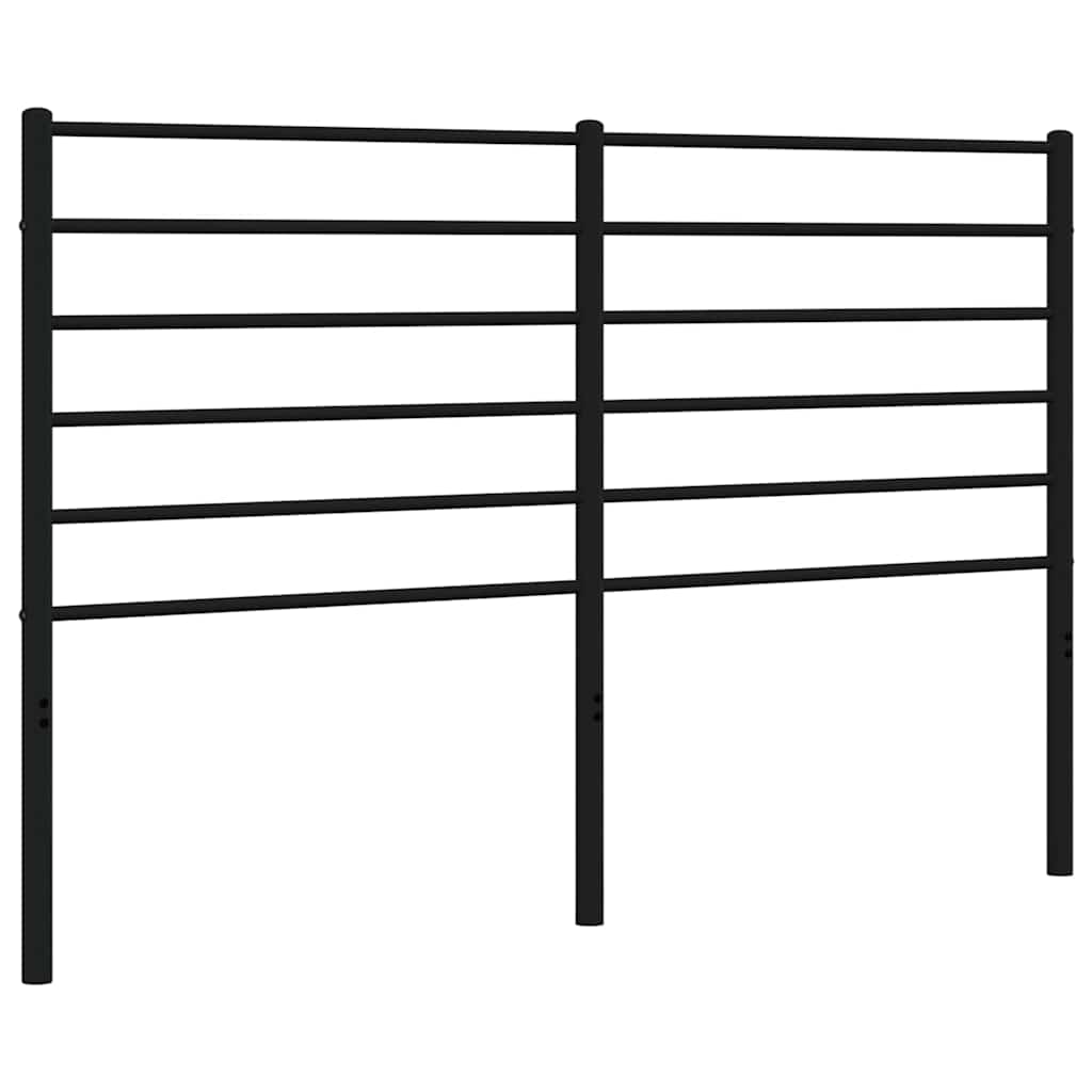 Metalno zamjensko uzglavlje crno 135 cm