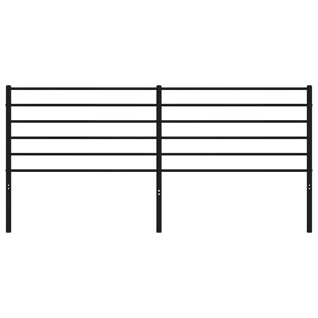 Metalno zamjensko uzglavlje crno 193 cm