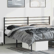 Metalno zamjensko uzglavlje crno 193 cm