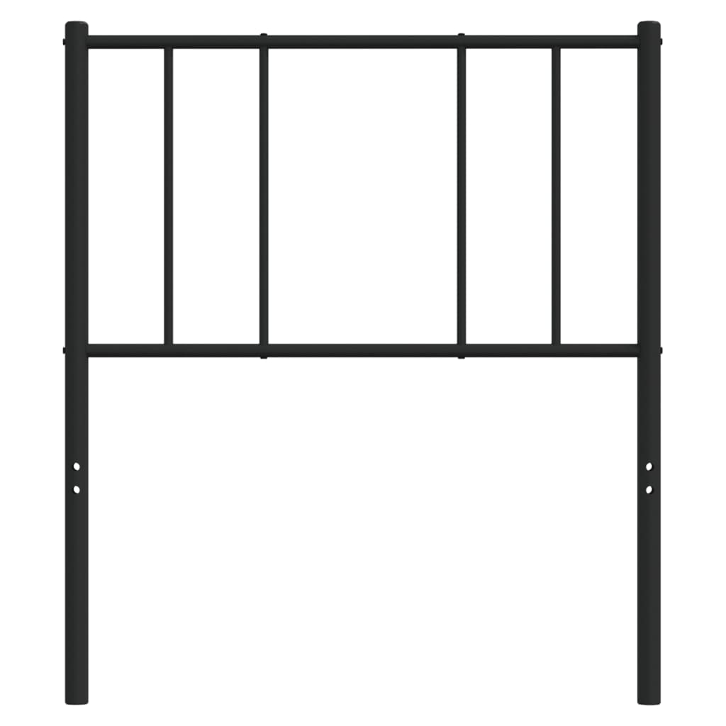 Metalno zamjensko uzglavlje crno 80 cm
