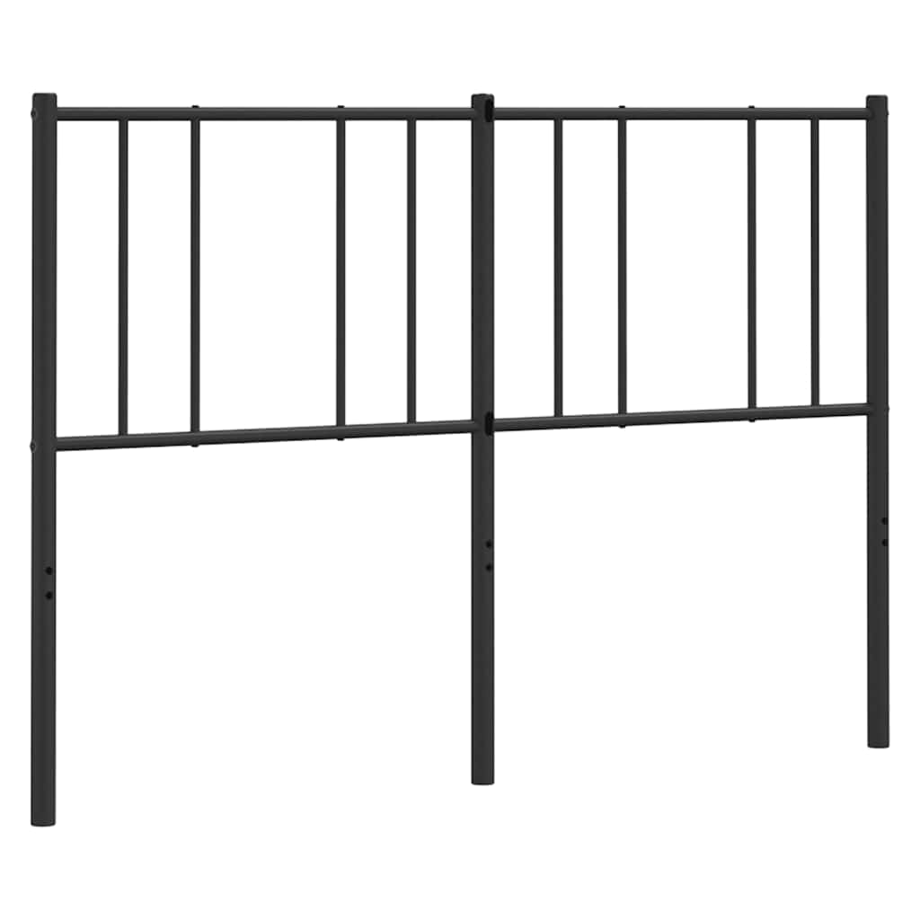 Metalno zamjensko uzglavlje crno 140 cm