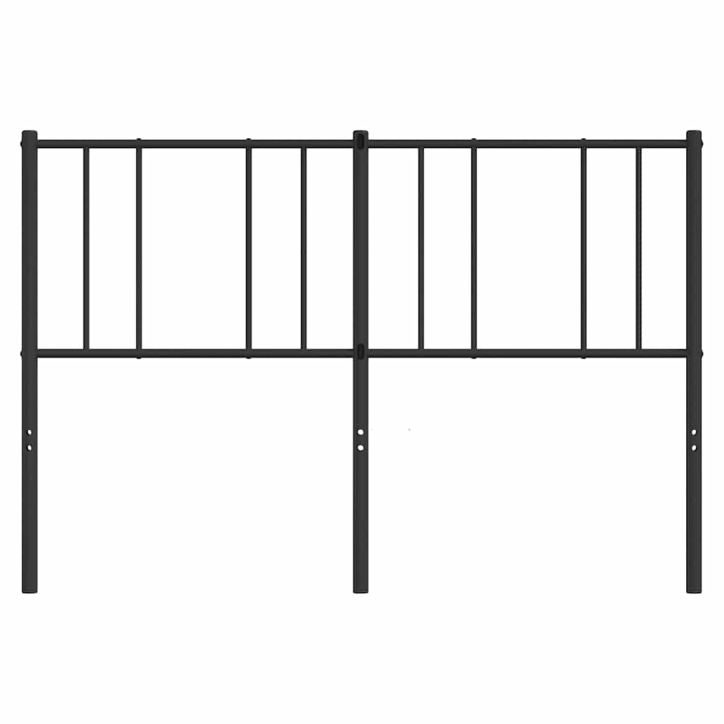 Metalno zamjensko uzglavlje crno 140 cm
