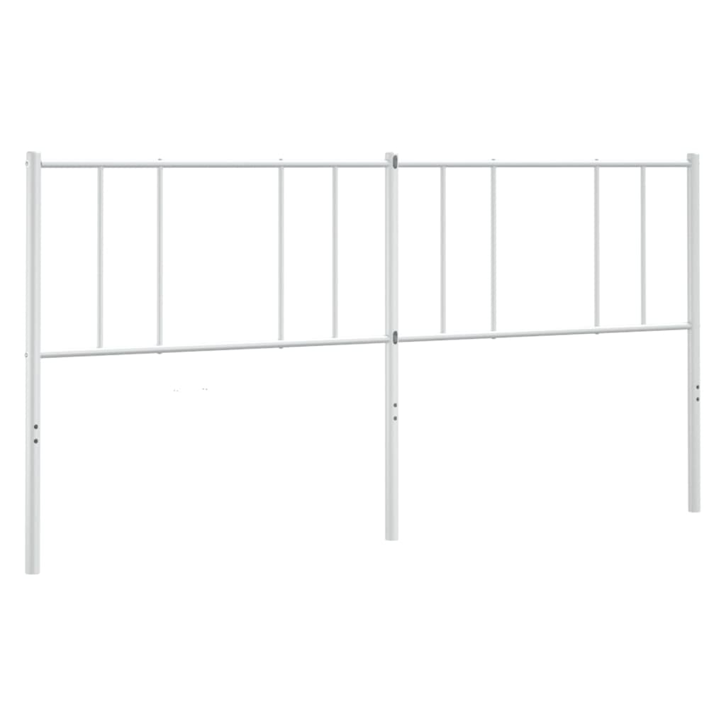 Metalno zamjensko uzglavlje bijelo 193 cm