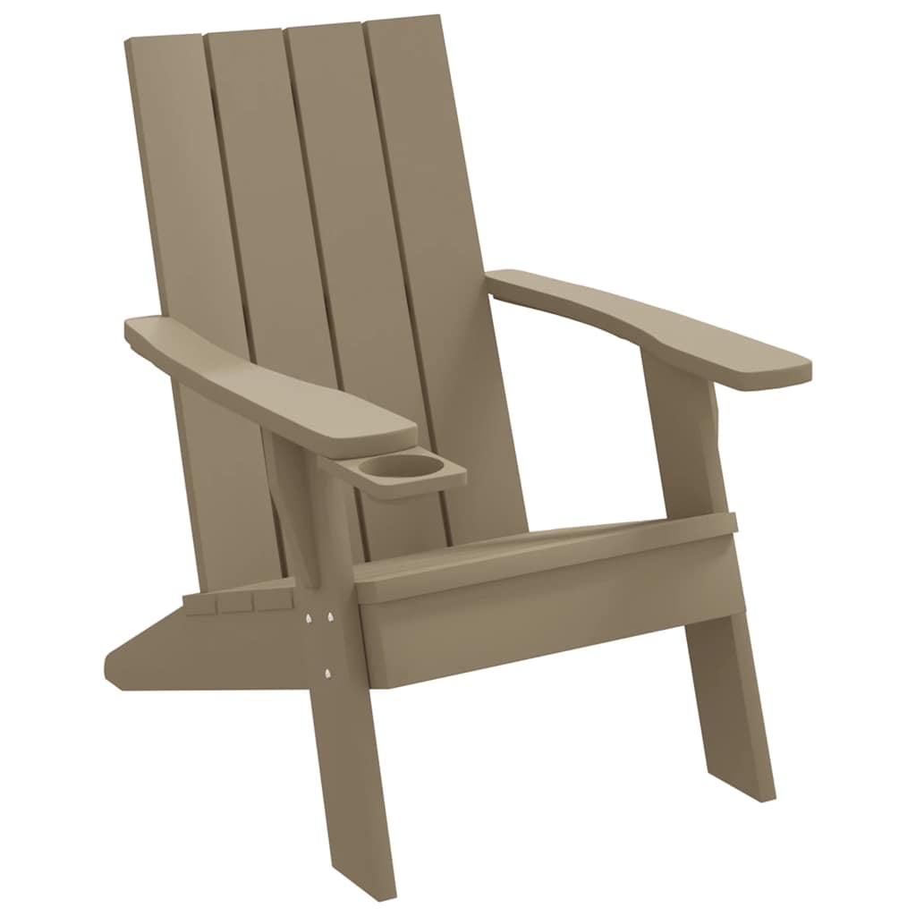 Vrtna stolica Adirondack svjetlosmeđa 75x88,5x89,5 cm PP
